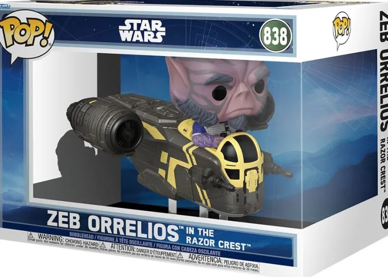 Funko Pop! Ride - Mandalorian & Grogu - Zeb Orrelios in the Razor Crest #838