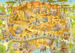 Funky Zoo - African Habitat Puzzel (1000 stukjes)