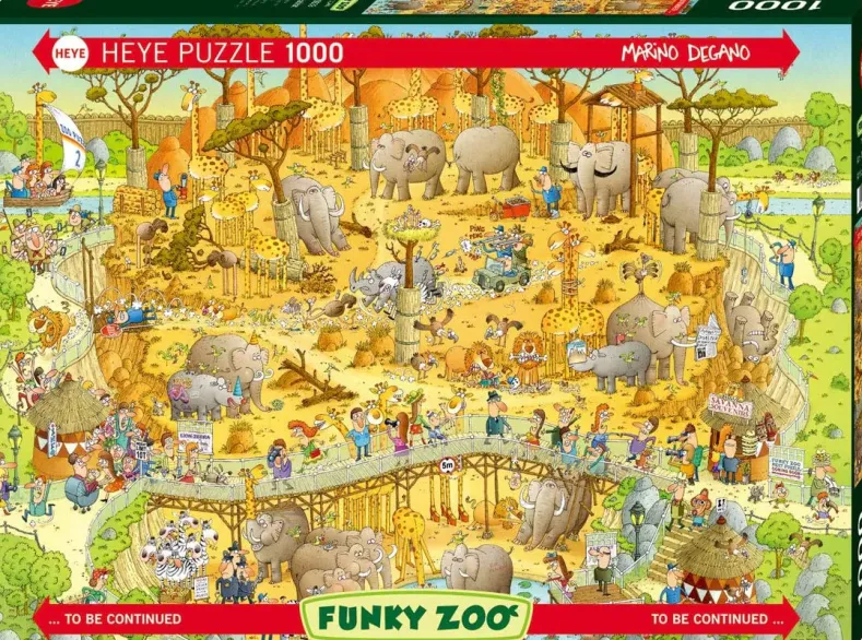 Funky Zoo - African Habitat Puzzel (1000 stukjes)