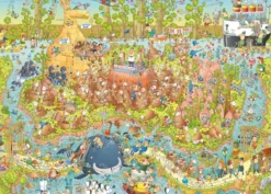 Funky Zoo - Australian Habitat Puzzel (1000 stukjes)