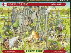 Funky Zoo - Jurassic Habitat Puzzel (1000 stukjes)