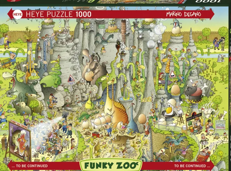 Funky Zoo - Jurassic Habitat Puzzel (1000 stukjes)