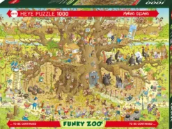 Funky Zoo - Monkey Habitat Puzzel (1000 stukjes)