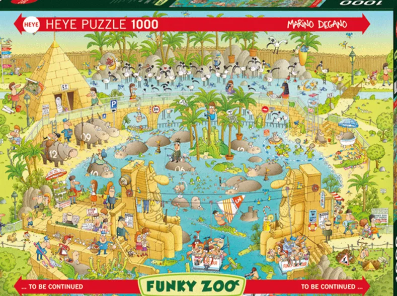 Funky Zoo - Nile Habitat Puzzel (1000 stukjes)
