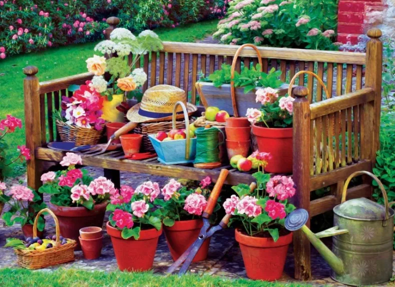 Garden Bench Puzzel (1000 stukjes)