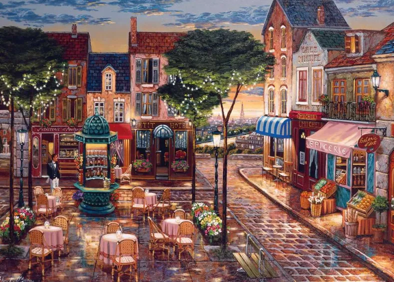Geschilderd Parijs Puzzel (1000 stukjes)