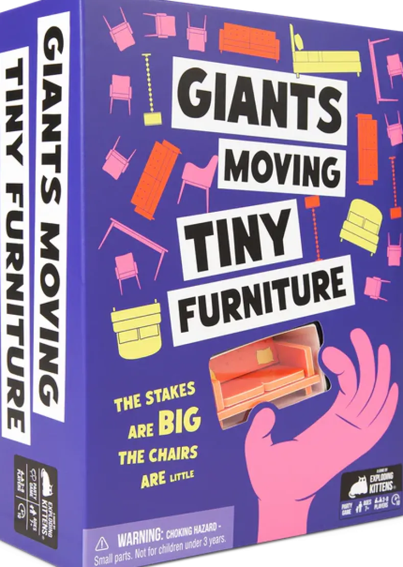 Giants Moving Tiny Furniture - Party Game