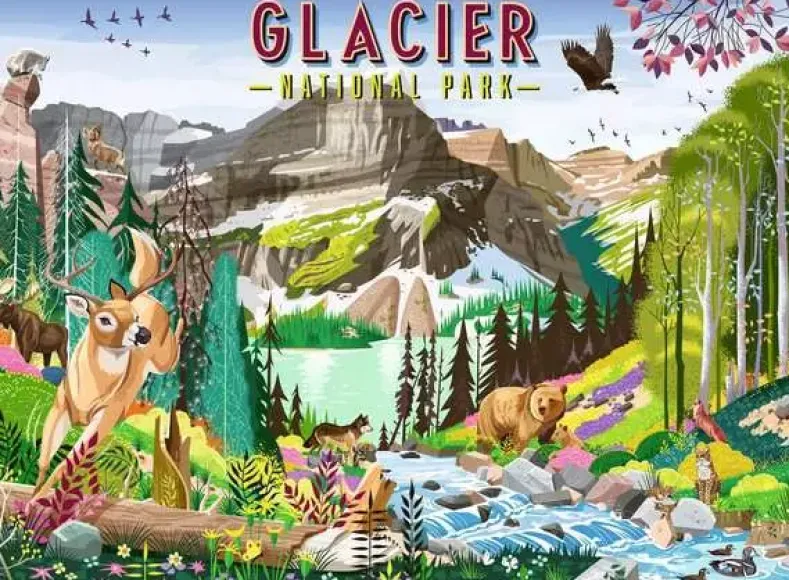 Glacier National Park Puzzel (500 stukjes)