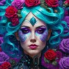 Gothic Flowers Portrait Puzzel (1000 stukjes)
