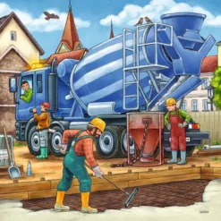 Grote Bouwvoertuigen Puzzel (3x49 stukjes)