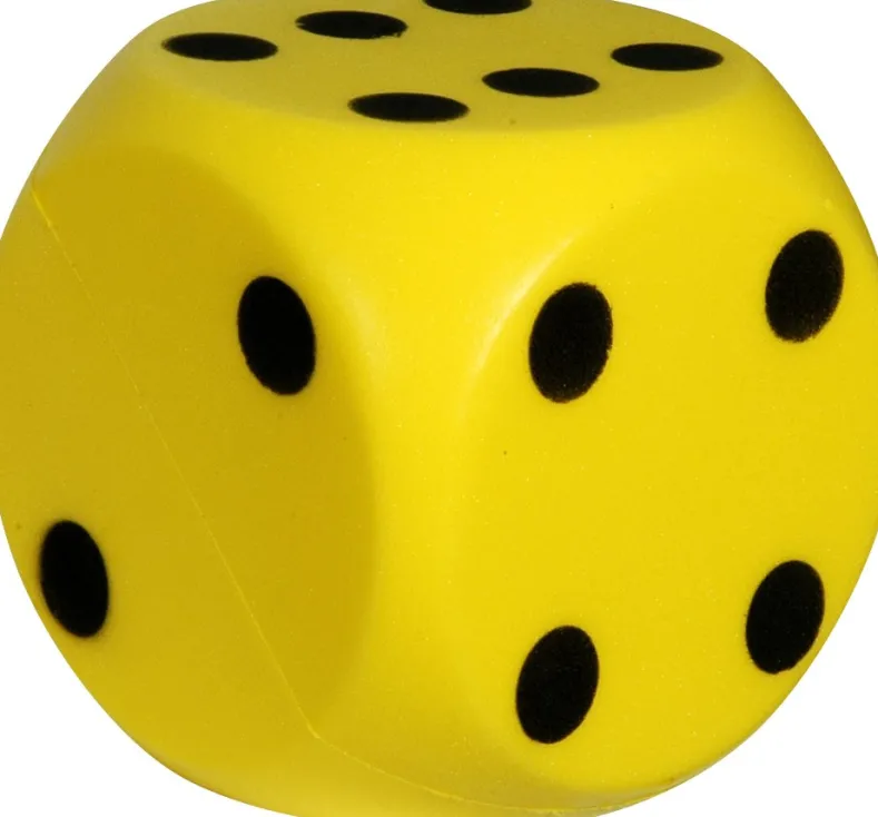 Grote Dobbelsteen 15 cm (Geel)