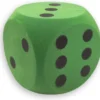 Grote Dobbelsteen 15 cm (Groen)