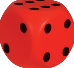 Grote Dobbelsteen 15 cm (Rood)