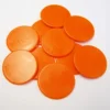 Grote Spel Fiches 38mm Oranje (10 stuks)