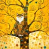 Gustav Klimt's Cat in the Tree of Life Puzzel (1000 stukjes)