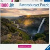 Haifoss Waterval IJsland Puzzel (1000 stukjes)