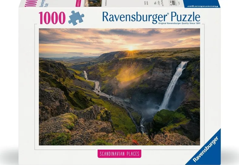 Haifoss Waterval IJsland Puzzel (1000 stukjes)