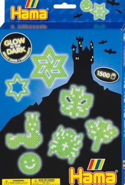 Hama - Glow In The Dark Strijkkralen (1500 stuks)