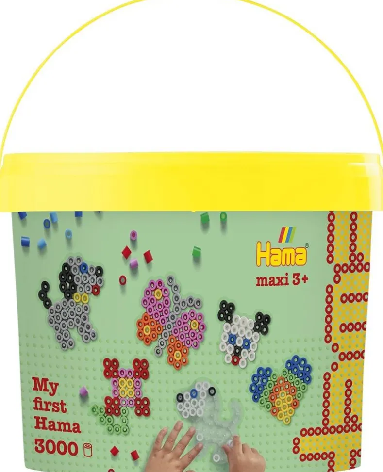 Hama Maxi - Strijkkralen en Grondplaat (3000 stuks)