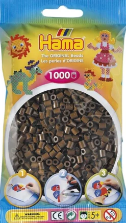 Hama - Strijkkralen Bruin (1000 stuks)