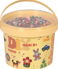 Hama 10.000 strijkkralen in emmer (Midi 5+)