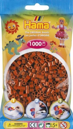 Hama - Strijkkralen Kastanje Bruin (1000 stuks)