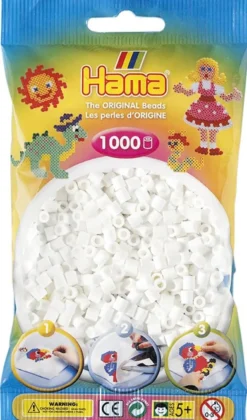 Hama - Strijkkralen Wit (1000 stuks)