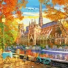 Herfst bij Notre Dame Puzzel (1000 stukjes)