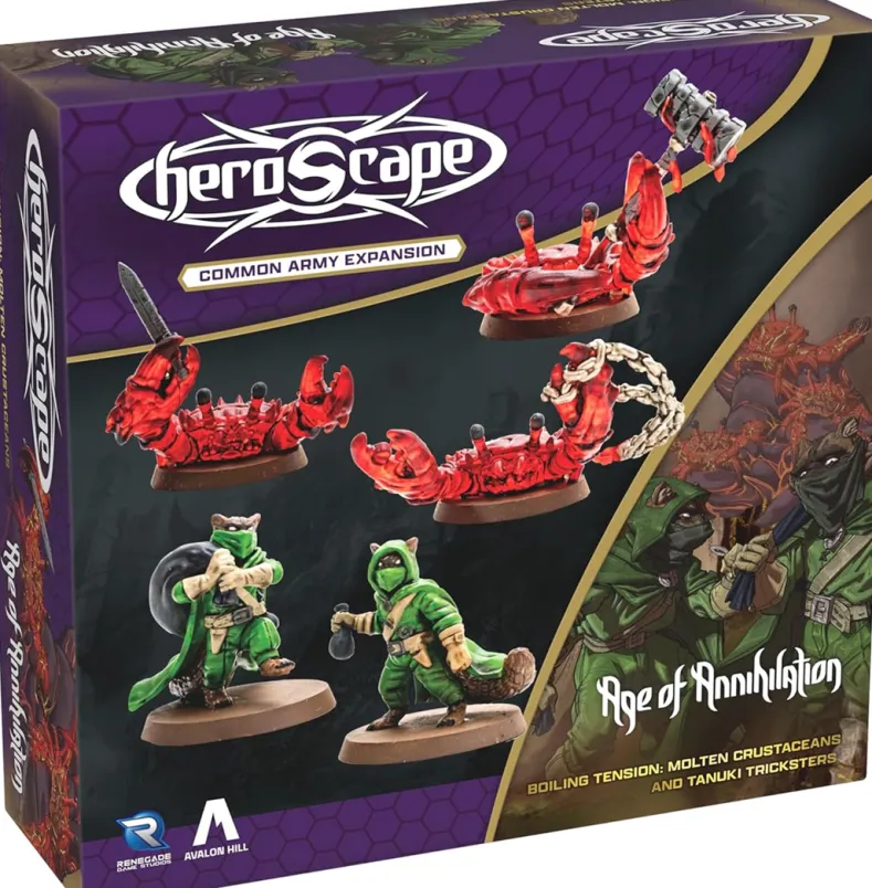 Heroscape - Molten Crustaceans & Tanuki Tricksters Army Expansion