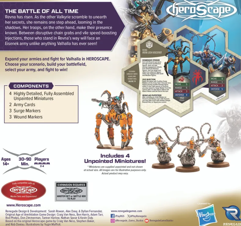 Heroscape - Revna's Rebuke - Viscerot and Necrotech