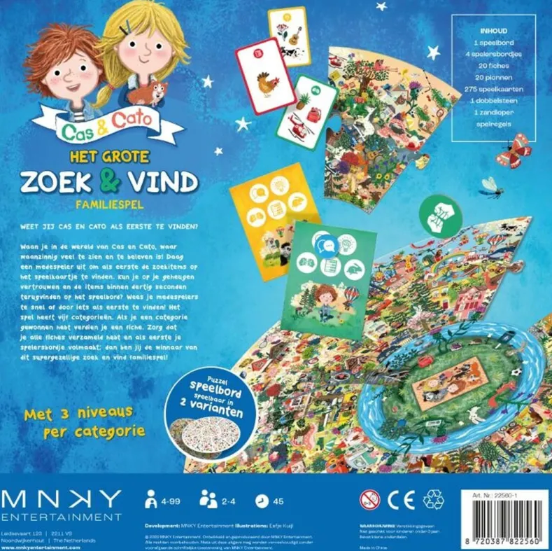 Het Grote Zoek & Vind Familiespel van Cas & Cato