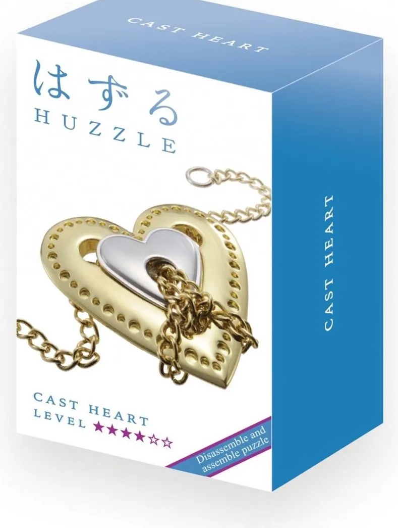 Huzzle Cast Puzzle - Heart (level 4)