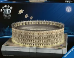 Iconics 3D Puzzel - Colosseum Rome with Light (291 stukjes)