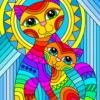 Inseparable Cat and Kitten Puzzel (1000 stukjes)