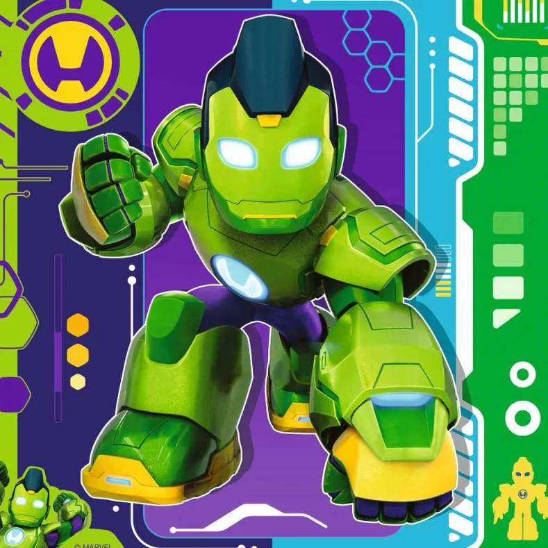 Iron Man & His Awesome Friends Puzzel (3 x 49 stukjes)