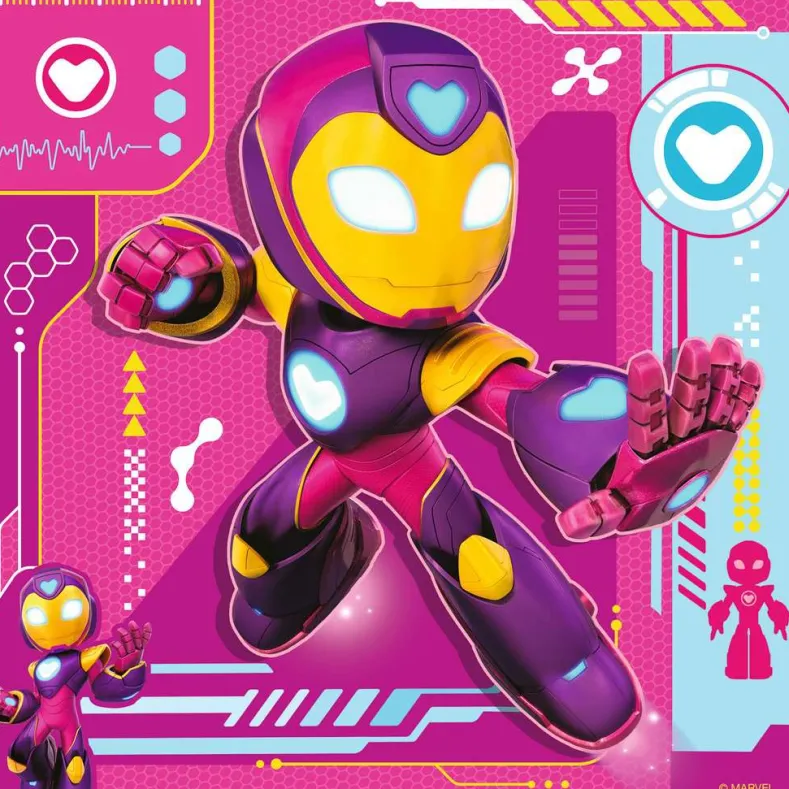 Iron Man & His Awesome Friends Puzzel (3 x 49 stukjes)