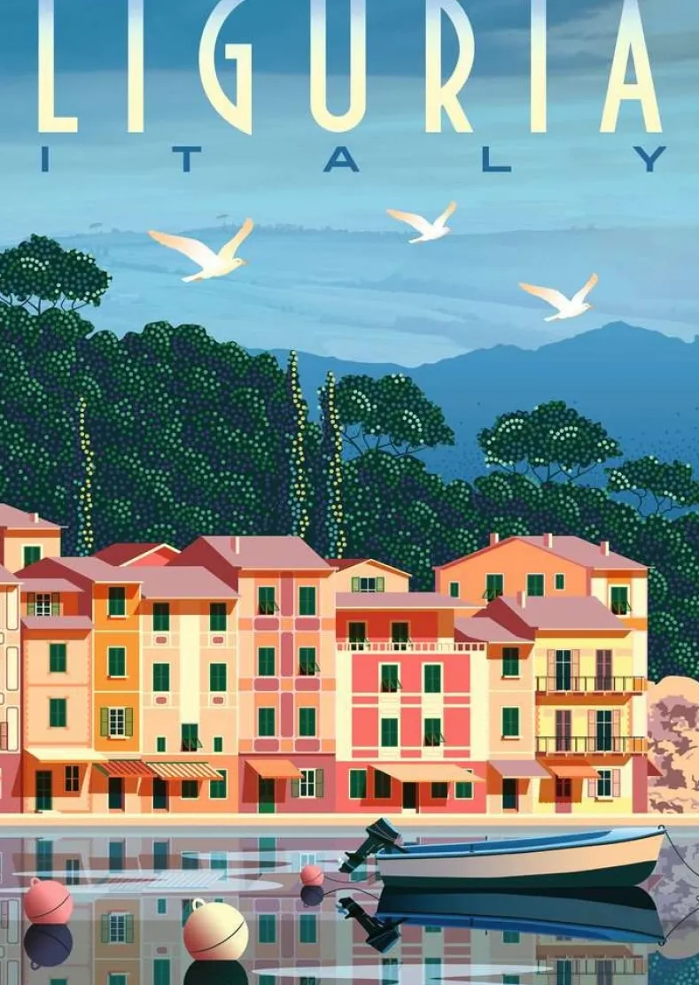Italian Postcard from Liguria Puzzel (1000 stukjes)