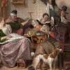 Jan Steen - As the old sing, So Pipe the Young Puzzel (1000 stukjes)