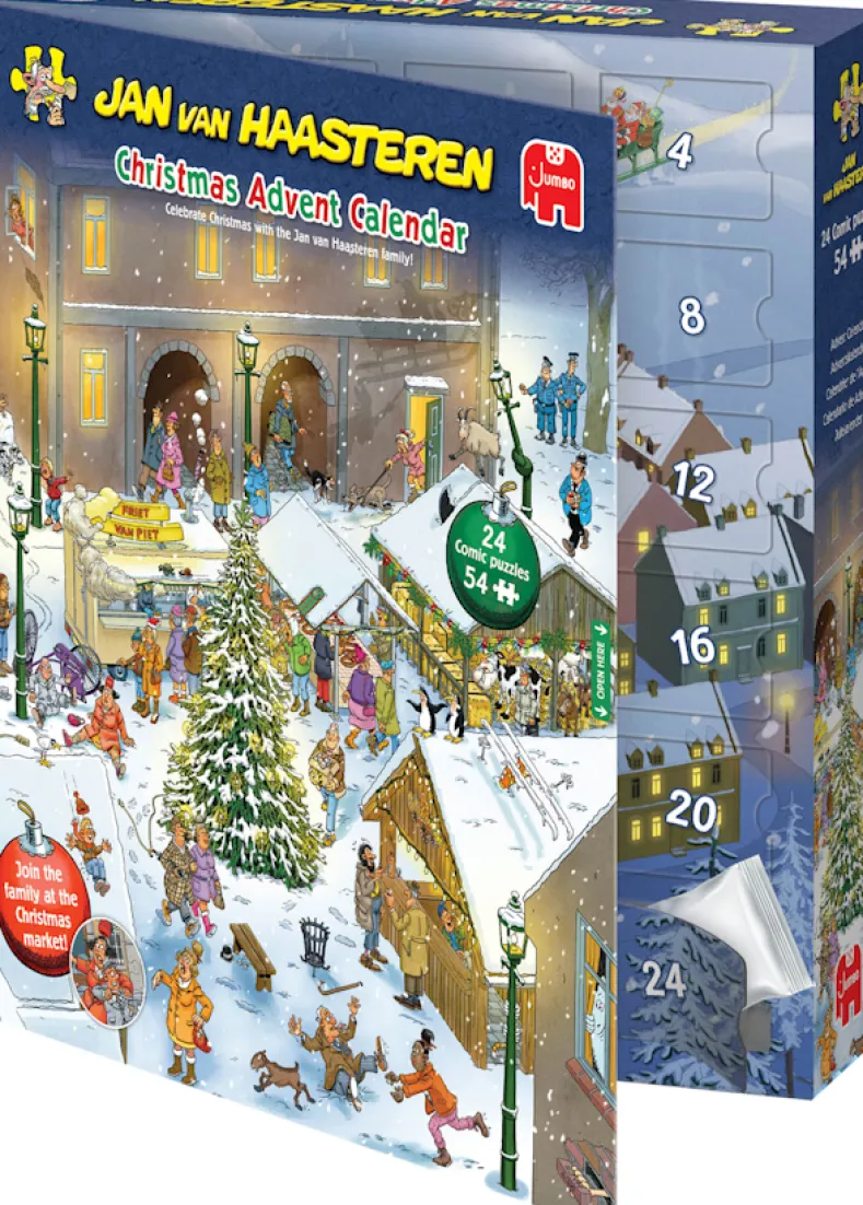 Jan van Haasteren - Adventskalender 2026 Puzzel (24 x 54 stukjes)