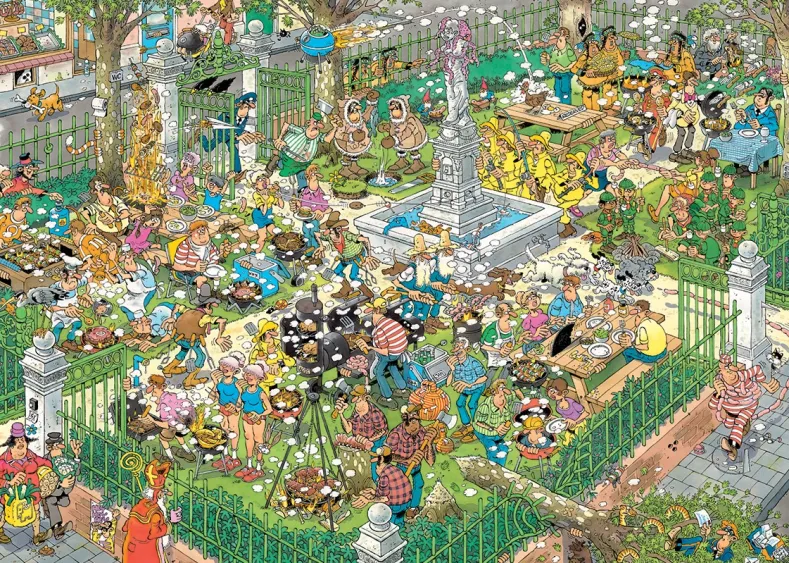 Jan van Haasteren - BBQ Feest! Puzzel (1000 stukjes)