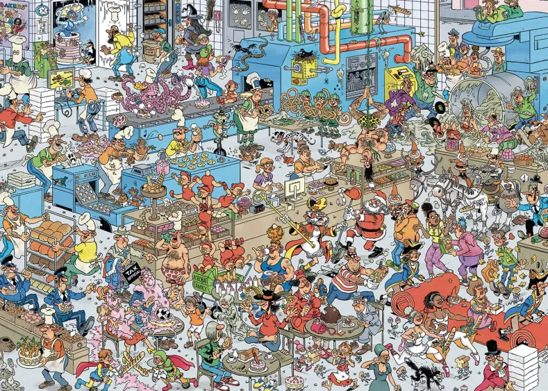 Jan van Haasteren - De Bakkerij Puzzel (1000 stukjes)