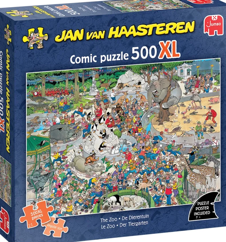 Jan van Haasteren - De Dierentuin Puzzel (500 XL stukjes)
