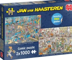Jan van Haasteren - De Verbouwing & Doe-Het-Zelfwinkel (2x1000 stukjes)