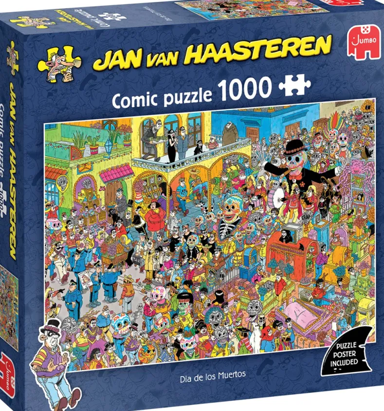 Jan van Haasteren - Dia de los Muertos Puzzel (1000 stukjes)