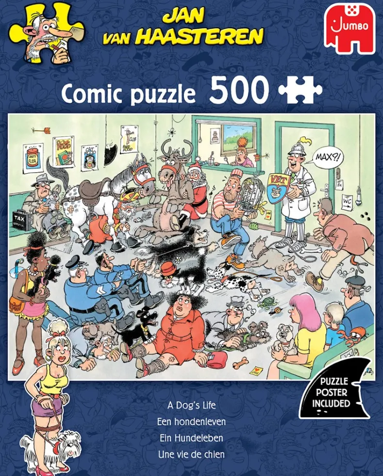 Jan van Haasteren - Een Hondenleven Puzzel (500 stukjes)