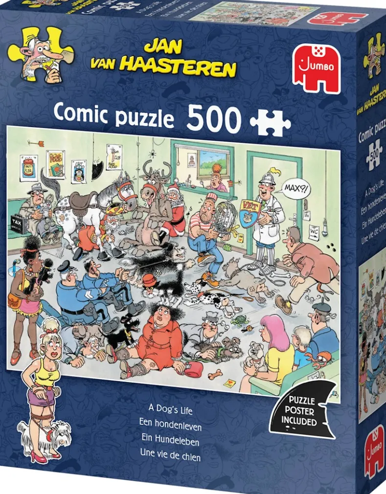 Jan van Haasteren - Een Hondenleven Puzzel (500 stukjes)