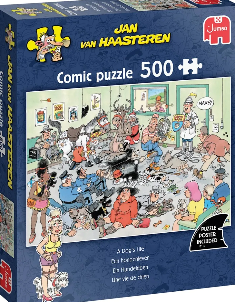Jan van Haasteren - Een Hondenleven Puzzel (500 stukjes)