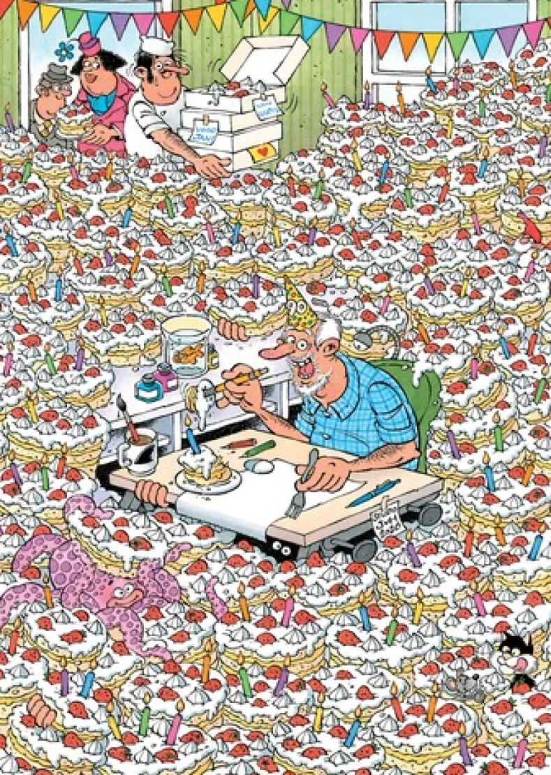 Jan van Haasteren Expert 8 - Hoera, Jan 90 jaar Puzzel (500 stukjes)