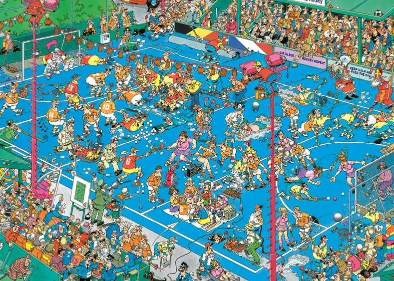 Jan van Haasteren - Hockey Kampioenschappen Puzzel (1000 stukjes)