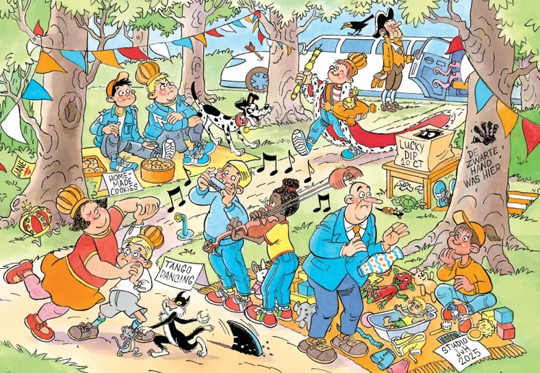 Jan van Haasteren Junior 21 - De Vrijmarkt Puzzel (240 stukjes)